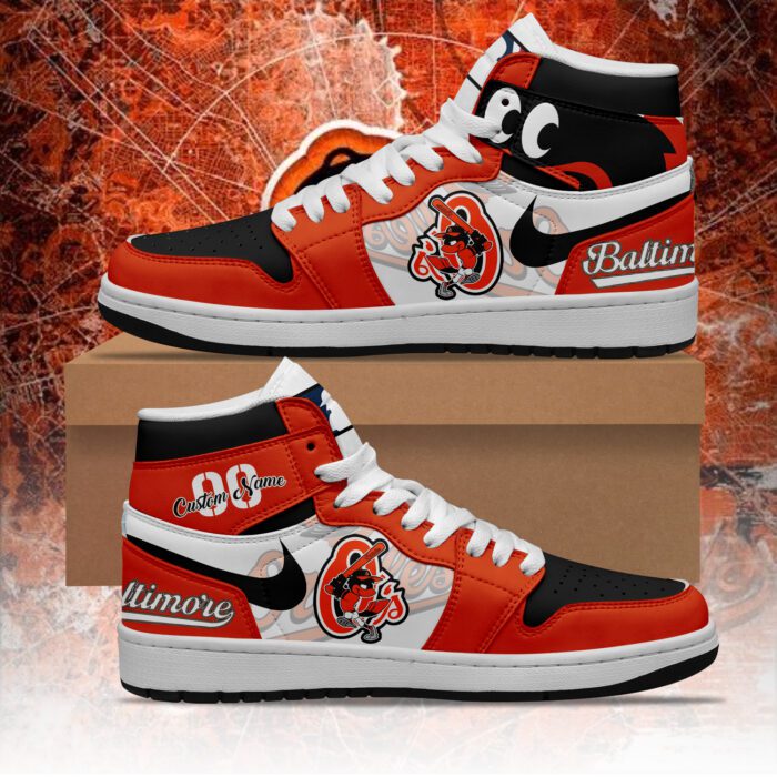 Baltimore Orioles MLB AJ1 Sneakers Jordan 1 Shoes For Fan JWG1010