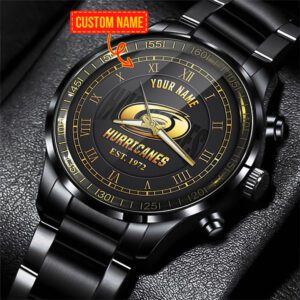 Carolina Hurricanes NHL Fashion Black Stainless Steel Watch 2024 Collection For Fan BW1897