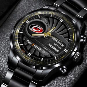 Carolina Hurricanes NHL Power Personalized Black Stainless Steel Watch BW1833