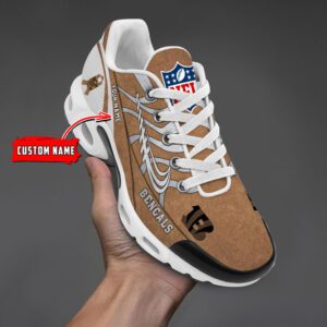 Cincinnati Bengals NFL Brown Veterans Custom Name Air Max Plus TN Shoes TN2333