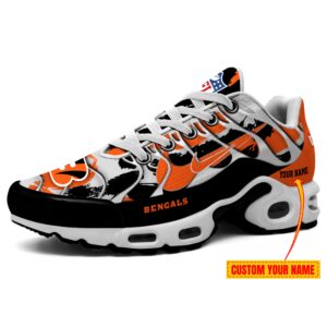 Cincinnati Bengals NFL Double Swoosh Personalized Air Max Plus TN Shoes TN2435