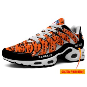 Cincinnati Bengals NFL Pattern Swoosh Personalized Air Max Plus TN Shoes TN2747