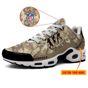 Cincinnati Bengals NFL Personalized Veterans Air Max Plus TN Shoes Design TN2837