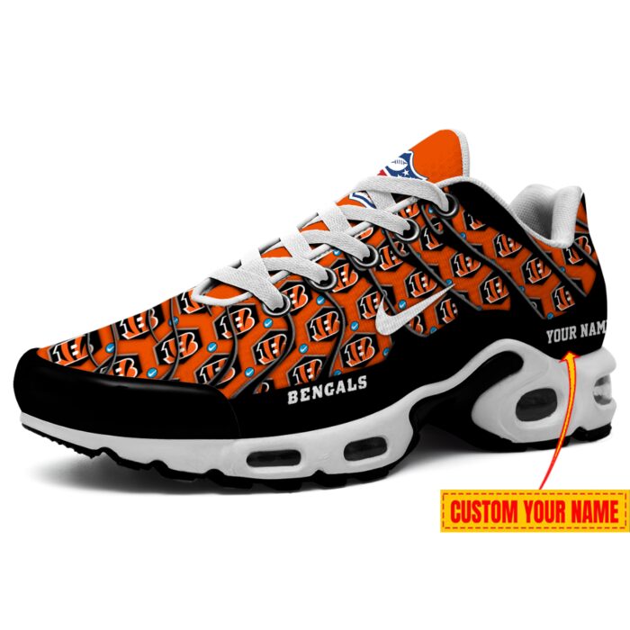 Cincinnati Bengals Nike Gets Logo Crazy With NFL Personalized Air Max Plus TN Shoes 19112307ID02DS01 TN3098