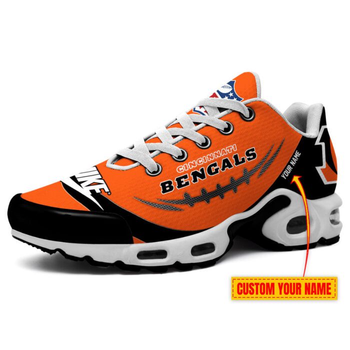 Cincinnati Bengals Nike X NFL Collaboration Personalized Air Max Plus TN Shoes TN3128