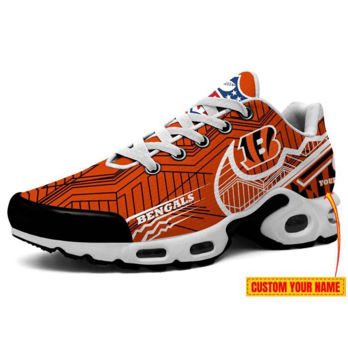 Cincinnati Bengals Swoosh NFL Personalized Air Max Plus TN Shoes TN3033