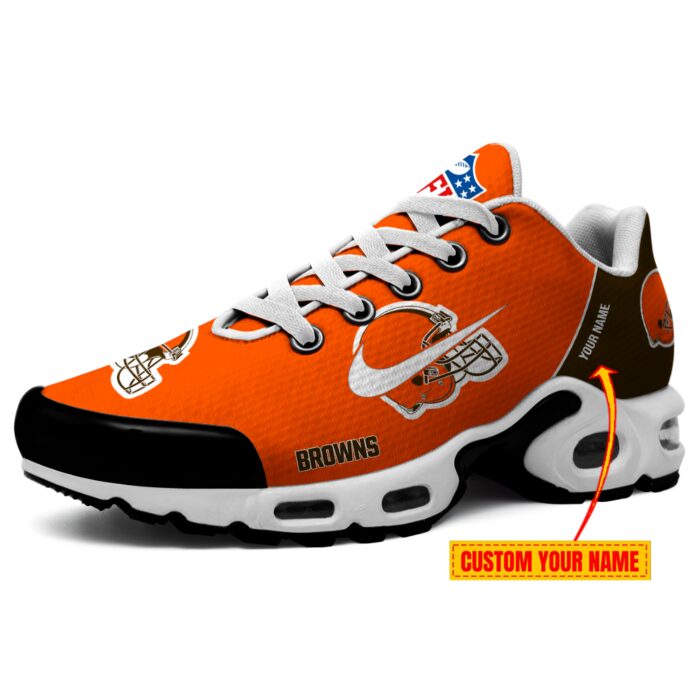 Cleveland Browns Custom Kicks Swoosh Logo Air Max Plus TN Shoes TN1741