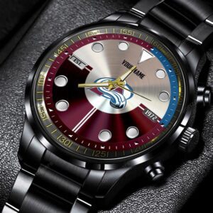 Colorado Avalanche NHL Black Stainless Steel Watch Personalized Gifts For Fans BW1922