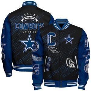 Dallas Cowboys Personalized Baseball Jacket WBJ1035
