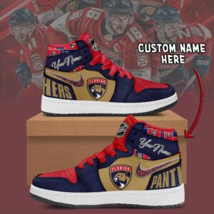 Florida Panthers NHL Personalized AJ1 Sneakers Jordan 1 Shoes For Fan JWG1041