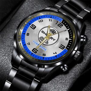 Ford Shelby Cars Black Stainless Steel Watch 2024 BW2000