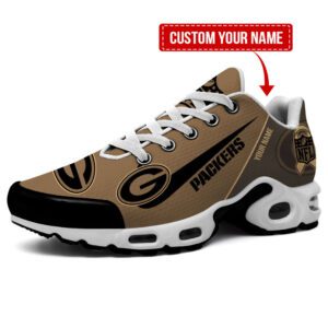 Green Bay Packers Brown Salute To Service Sport Air Max Plus TN Shoes Custom Name TN1964