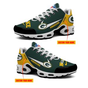 Green Bay Packers NFL Swoosh Personalized Air Max Plus TN Shoes TN2912