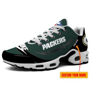 Green Bay Packers Nike X NFL Collaboration Personalized Air Max Plus TN Shoes TN3135