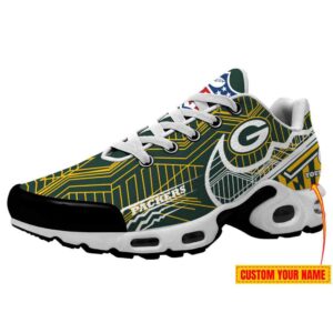 Green Bay Packers Swoosh NFL Personalized Air Max Plus TN Shoes TN3037