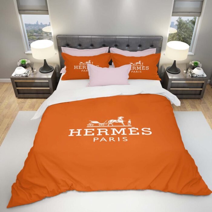 Hermes Luxury Bedding Set Bedroom Decor BSL1018