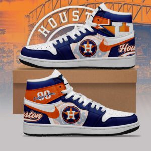 Houston Astros MLB AJ1 Sneakers Jordan 1 Shoes For Fan JWG1013