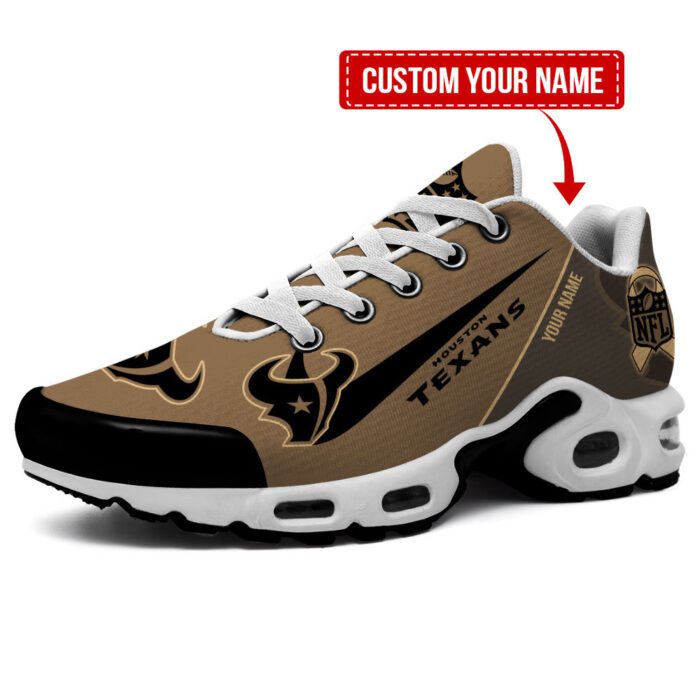 Houston Texans Brown Salute To Service Sport Air Max Plus TN Shoes Custom Name TN1967