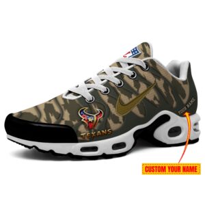 Houston Texans Personalized Air Max Plus TN Shoes NFL Camo Veterans TN3232