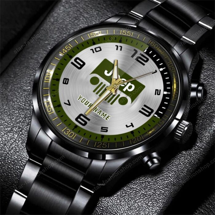 Jeep Cars Black Stainless Steel Watch 2024 BW2015