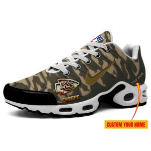 Kansas City Chiefs Personalized Air Max Plus TN Shoes NFL Camo Veterans TN3234