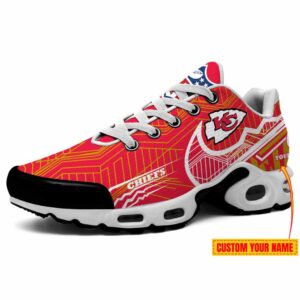 Kansas City Chiefs Swoosh NFL Personalized Air Max Plus TN Shoes TN3042