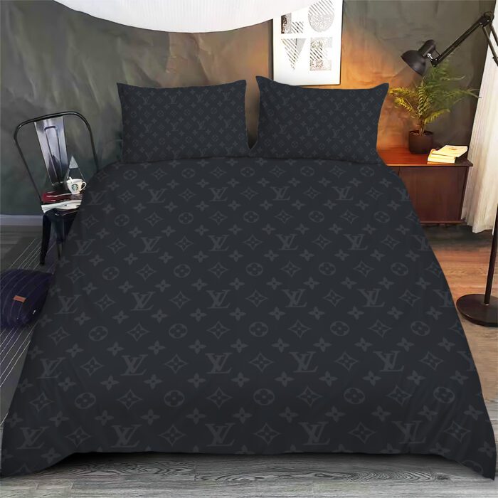 LV Monogram Luxury Bedding Set Bedroom Decor BSL1021