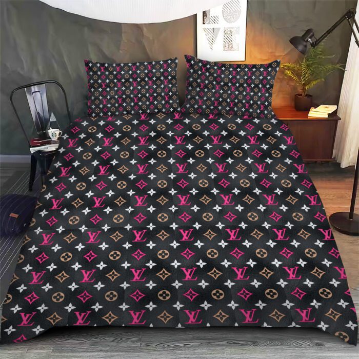 LV Monogram Luxury Bedding Set Bedroom Decor BSL1031