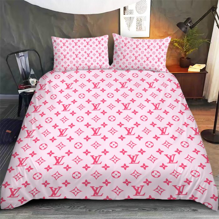 LV Monogram Luxury Bedding Set Bedroom Decor BSL1032