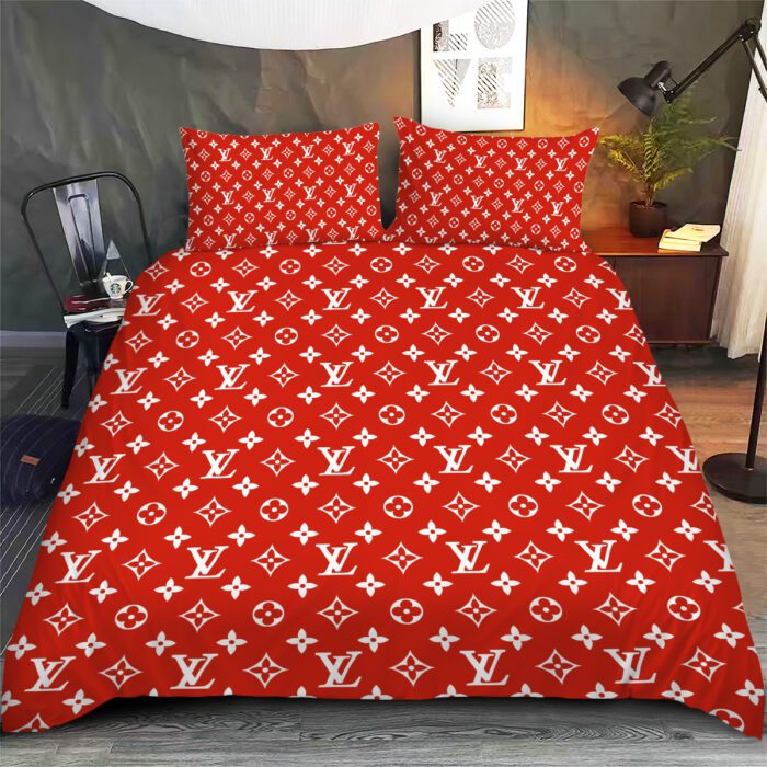 LV Monogram Luxury Bedding Set Bedroom Decor BSL1037