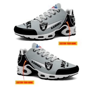 Las Vegas Raiders NFL Swoosh Personalized Air Max Plus TN Shoes TN2917
