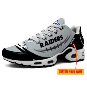 Las Vegas Raiders Nike X NFL Collaboration Personalized Air Max Plus TN Shoes TN3142