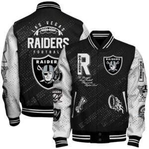 Las Vegas Raiders Personalized Baseball Jacket WBJ1045