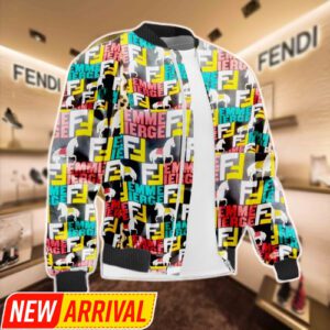 Limited Edition Fendi Varsity Zipper Luxury Jacket VSJ1096