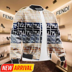 Limited Edition Fendi Varsity Zipper Luxury Jacket VSJ1101