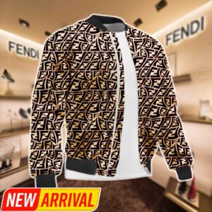 Limited Edition Fendi Varsity Zipper Luxury Jacket VSJ1103