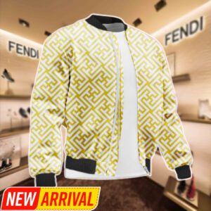 Limited Edition Fendi Varsity Zipper Luxury Jacket VSJ1106