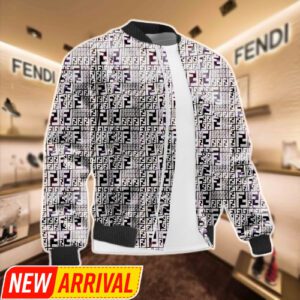 Limited Edition Fendi Varsity Zipper Luxury Jacket VSJ1113