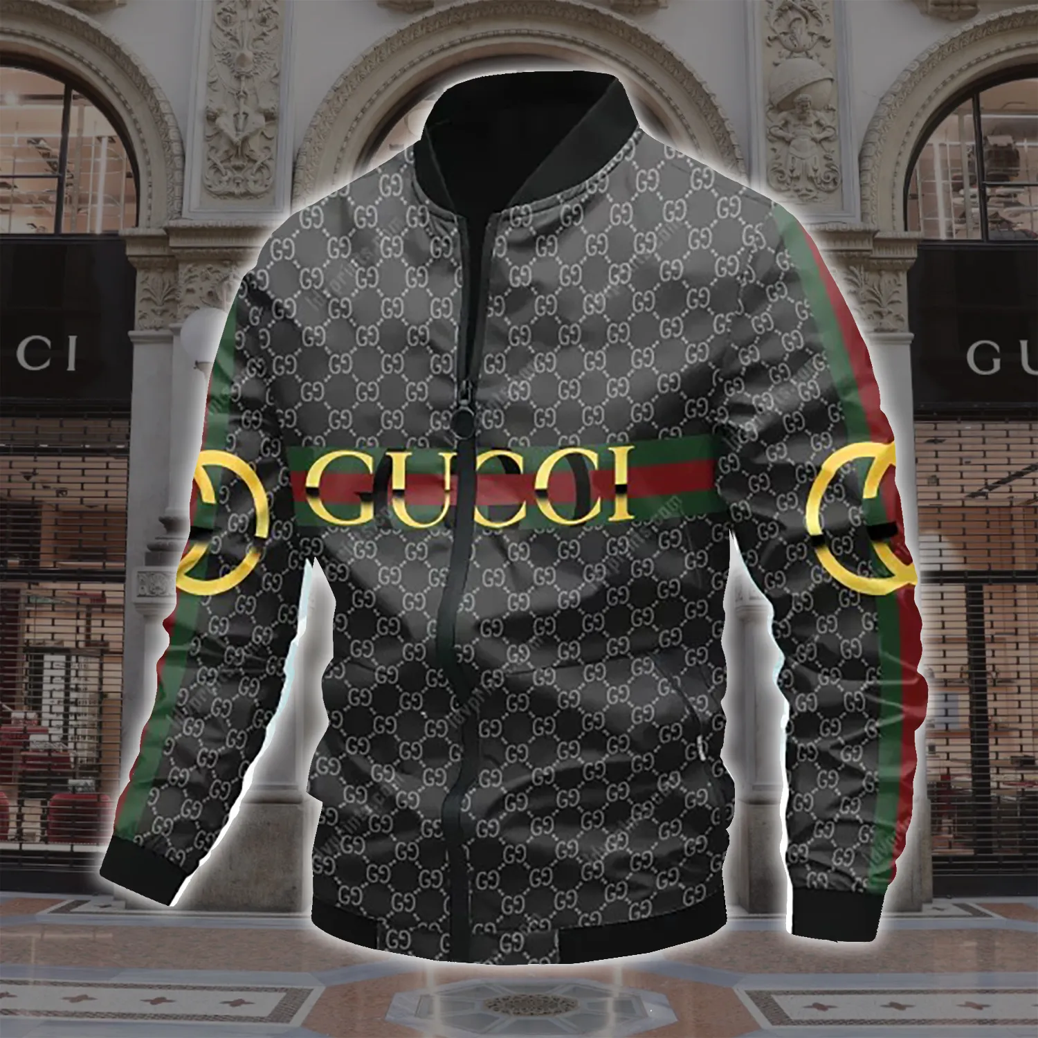 Limited Edition Gucci Varsity Zipper Luxury Jacket VSJ1039