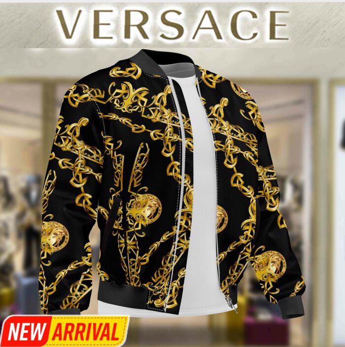 Limited Edition Versace Varsity Zipper Luxury Jacket VSJ1003