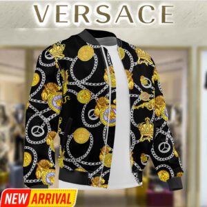 Limited Edition Versace Varsity Zipper Luxury Jacket VSJ1004