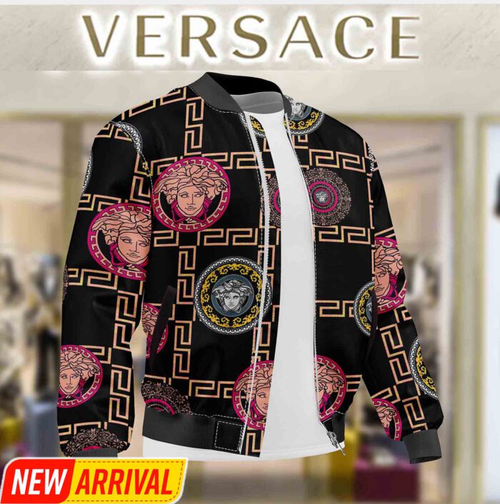 Limited Edition Versace Varsity Zipper Luxury Jacket VSJ1005