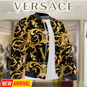 Limited Edition Versace Varsity Zipper Luxury Jacket VSJ1006