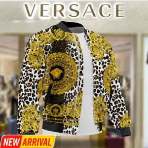 Limited Edition Versace Varsity Zipper Luxury Jacket VSJ1007