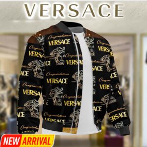Limited Edition Versace Varsity Zipper Luxury Jacket VSJ1008