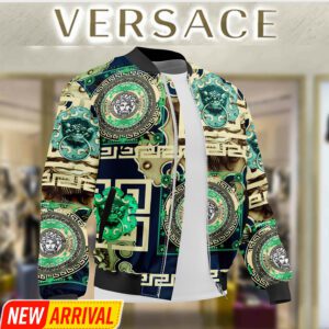 Limited Edition Versace Varsity Zipper Luxury Jacket VSJ1009