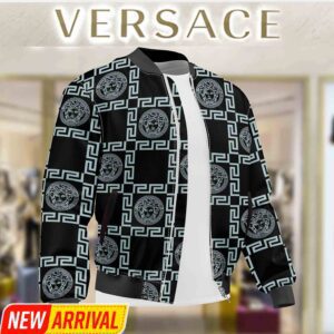 Limited Edition Versace Varsity Zipper Luxury Jacket VSJ1014