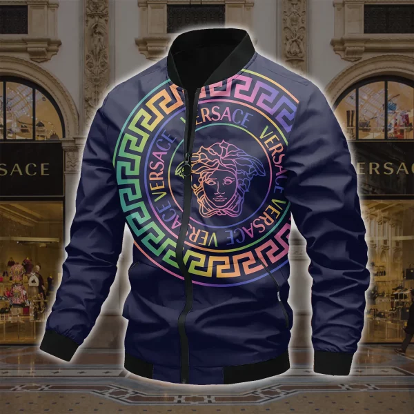 Limited Edition Versace Varsity Zipper Luxury Jacket VSJ1056