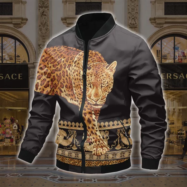 Limited Edition Versace Varsity Zipper Luxury Jacket VSJ1057