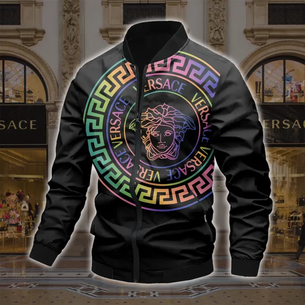 Limited Edition Versace Varsity Zipper Luxury Jacket VSJ1058